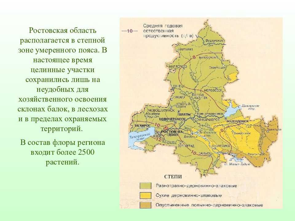 Какие водные объекты находятся в ростовской области. Карта природных зон Ростовской области. Природная зона Ростовской области 4. Карта растительности Ростовской области.