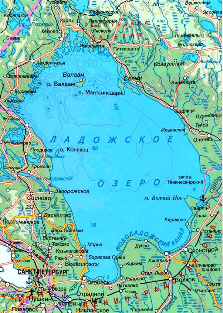 Ладожское и онежское озера - сайт поискпути