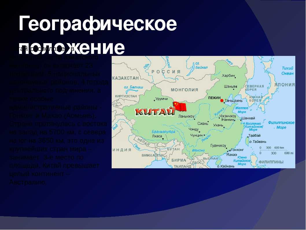 Китай. география, описание и характеристики страны