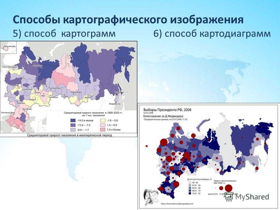 Презентация на тему картографические способы изображения явлений на карте