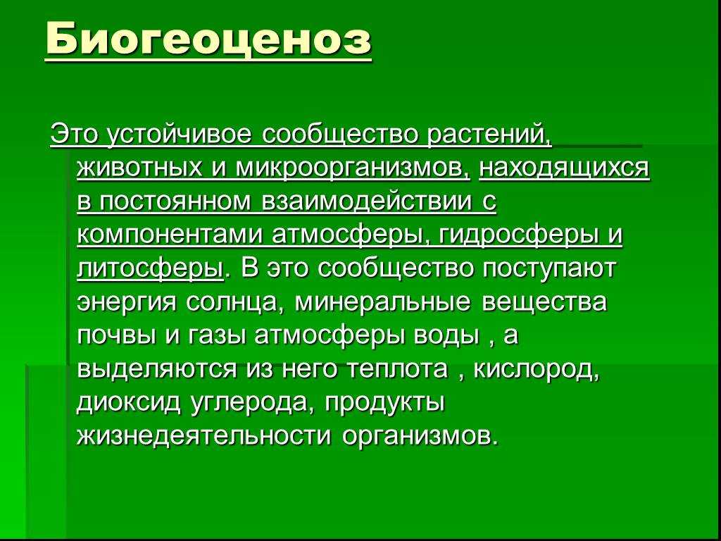 § 44. экосистема. биогеоценоз: понятие экосистемы и биогеоценоза