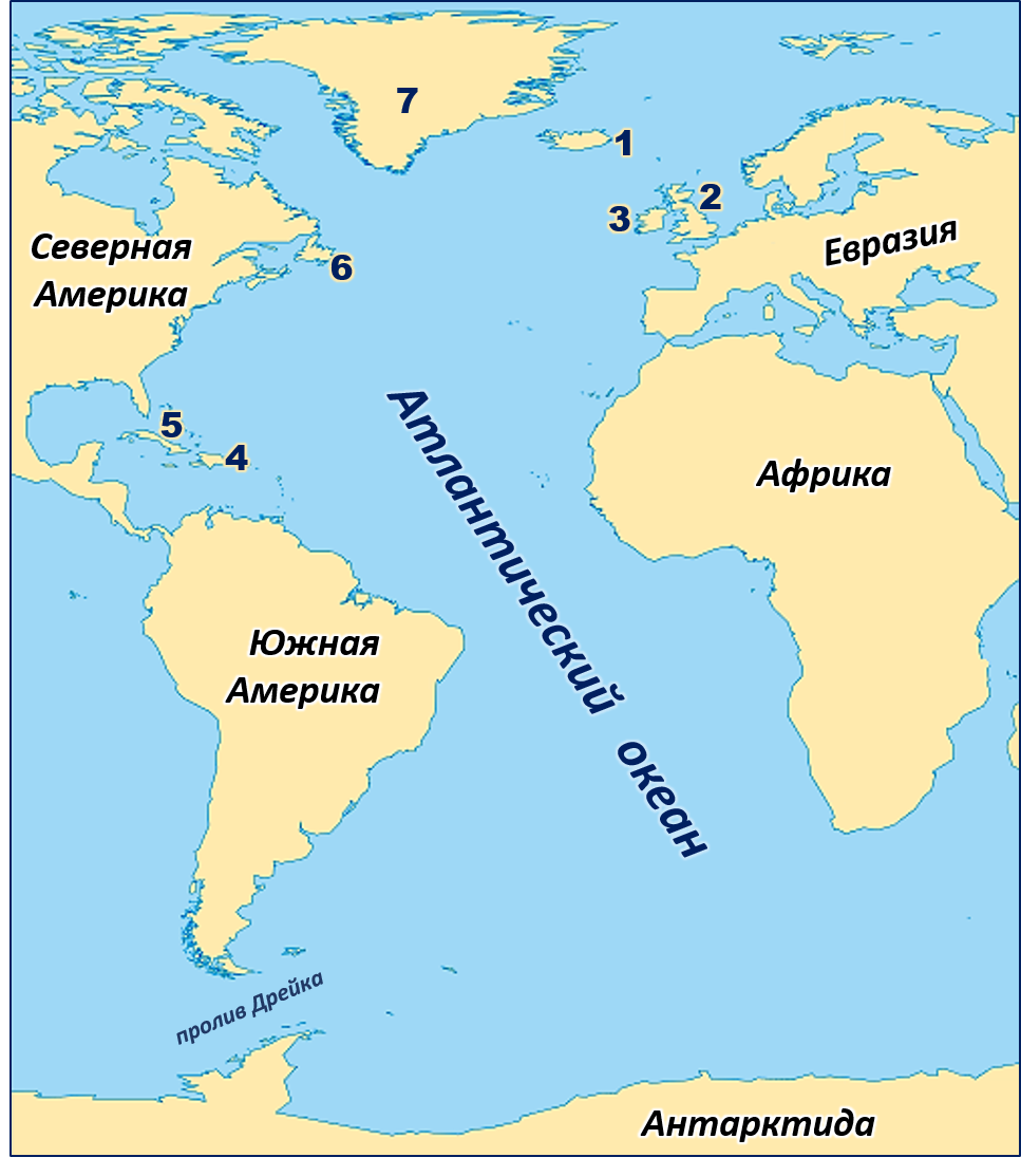 Самое большой залив атлантического океана. Моря и заливы Атлантического океана. Заливы Атлантического океана на карте. Проливы Атлантического океана. Карта Атлантического океана с морями заливами и проливами.