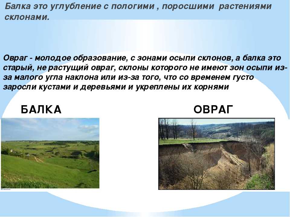 Овраг: определение, характеристики и особенности