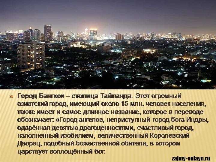 Самое длинное название города в мире