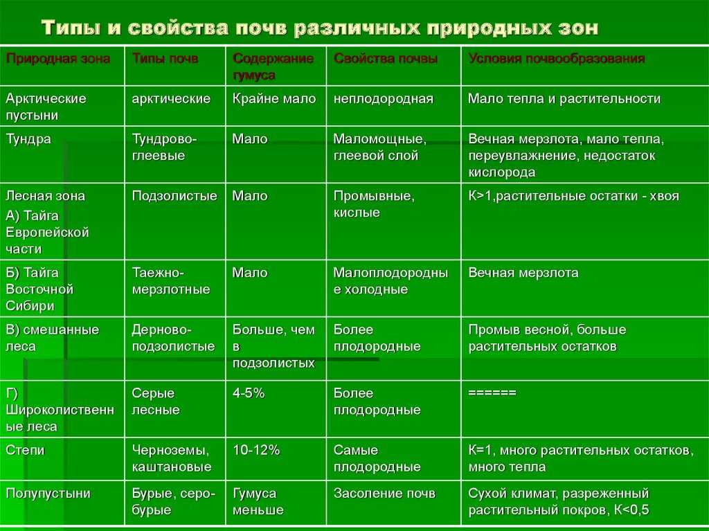 Климатические пояса и природные зоны россии