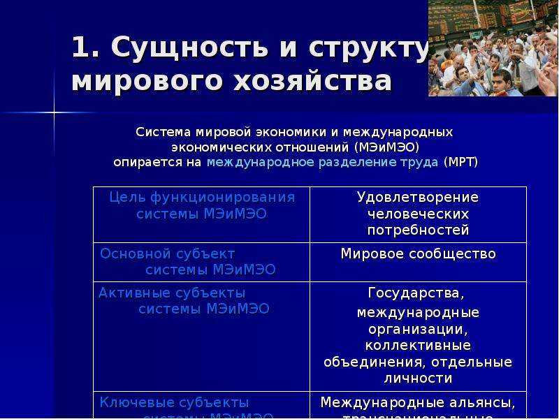 Отраслевая и территориальная структура мирового хозяйства - интернет энциклопедия для студентов