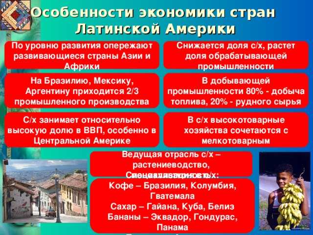 Особенности стран латинской америки и географическое положение