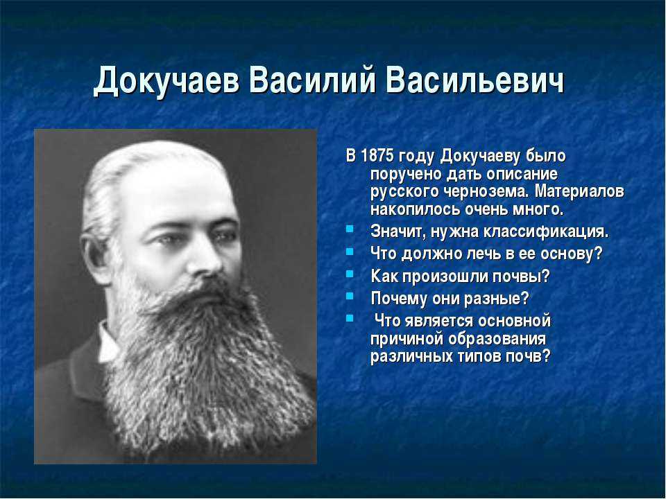 Что открыл Докучаев Что открыл Докучаев в географии Какой вклад Докучаева в науку Вы узнаете из этой статьи Докучаев Василий Васильевич — это русский