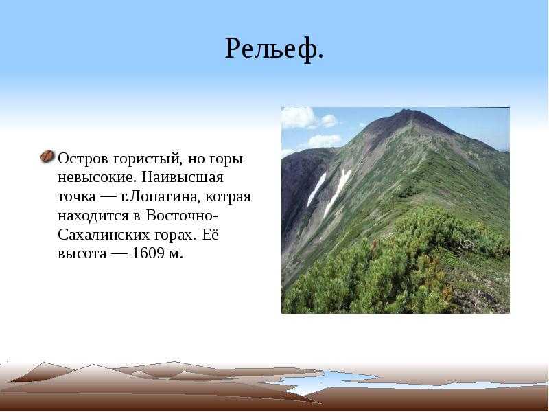 Природа сахалина