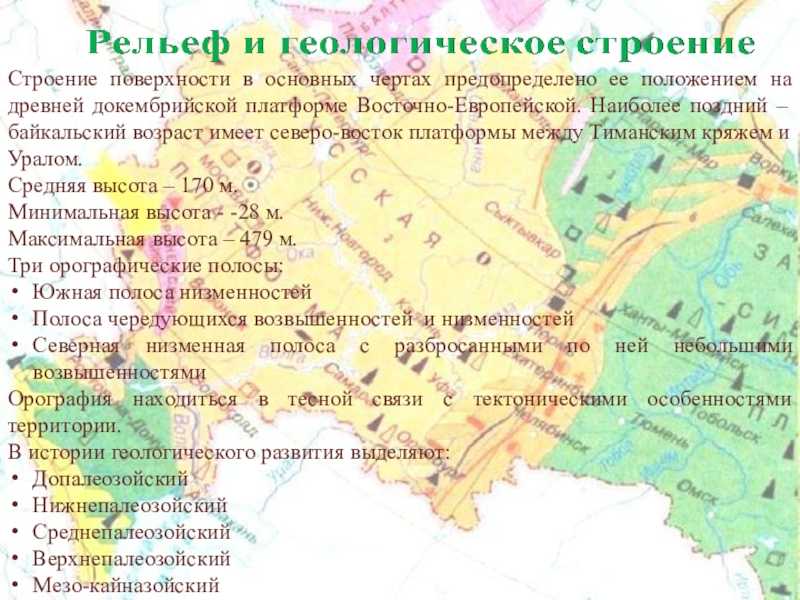 Тектоническое строение русской равнины 8 класс