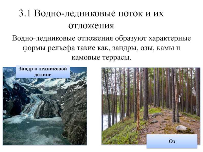 Генетические типы и фации четвертичных отложений