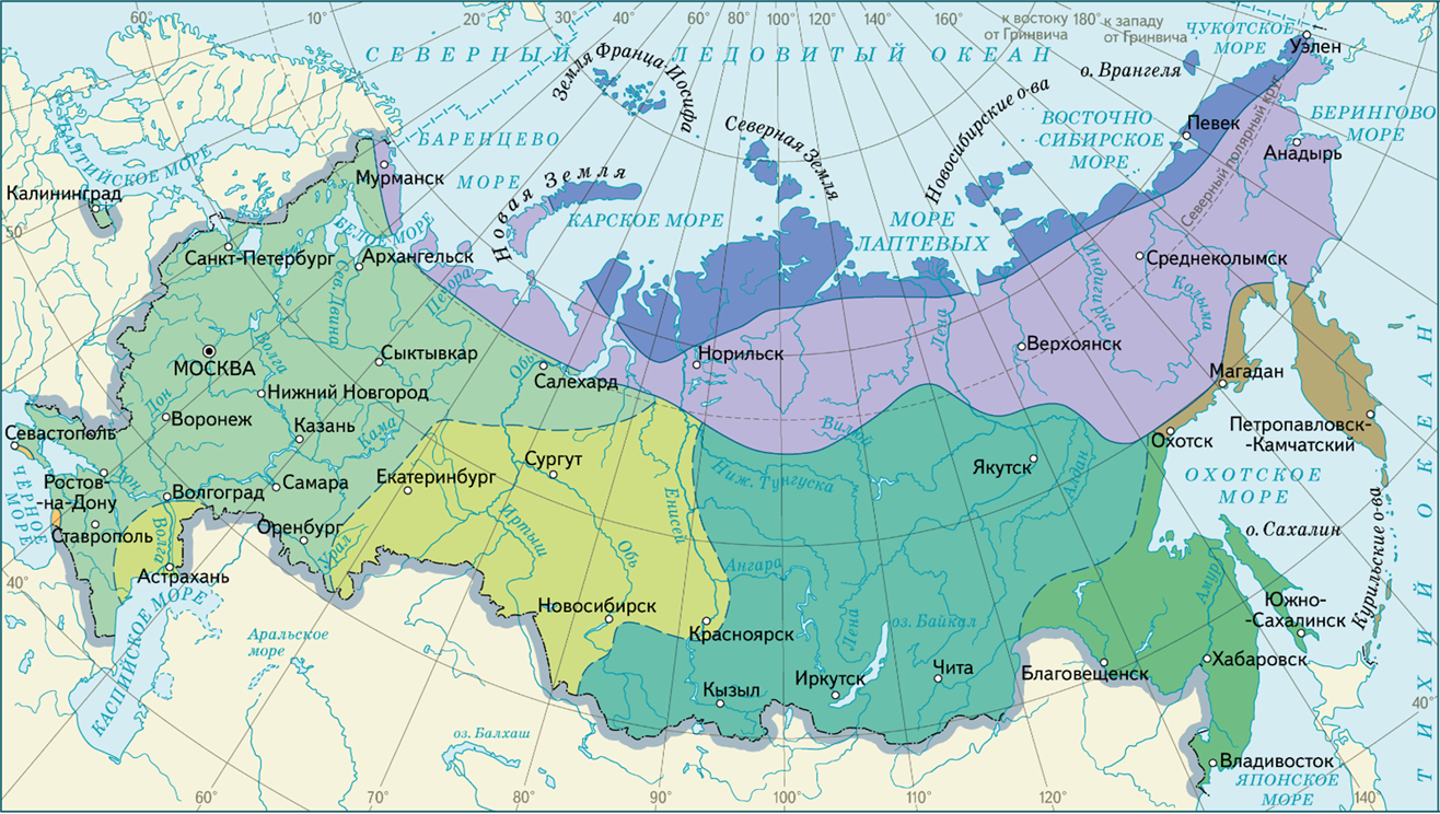 Карта климатических поясов России. Области климата. Карта континентального климата России. Климатические пояса Росси.