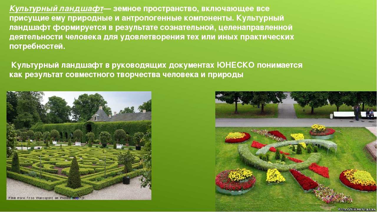Естественный ландшафт это кратко