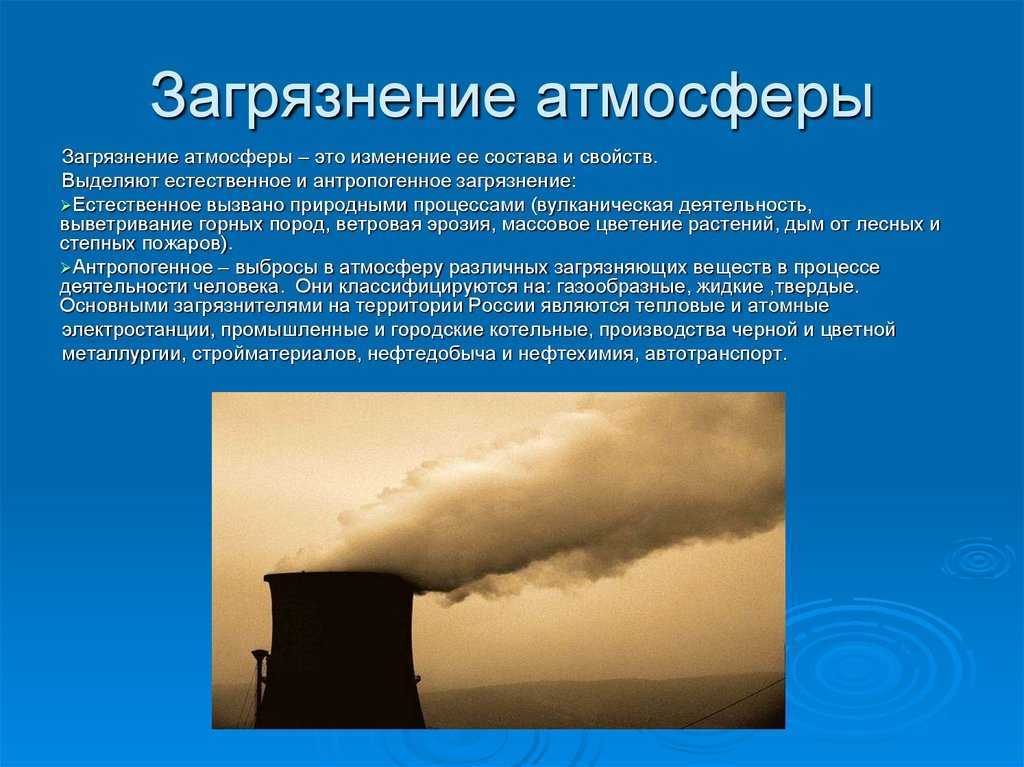 Загрязнение окружающей среды: виды загрязнения природы