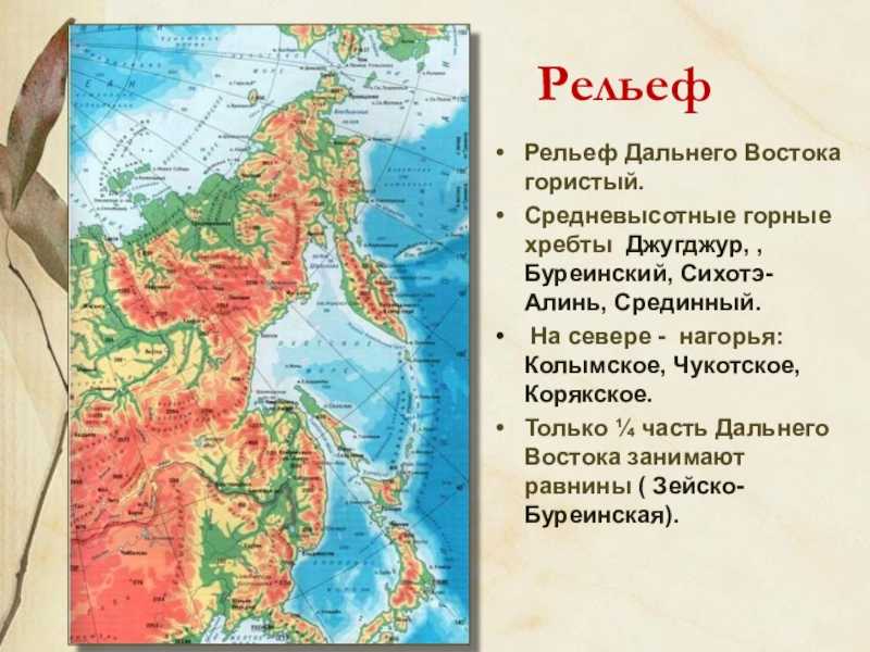 Геологическое строение рельеф полезные ископаемые дальнего востока
