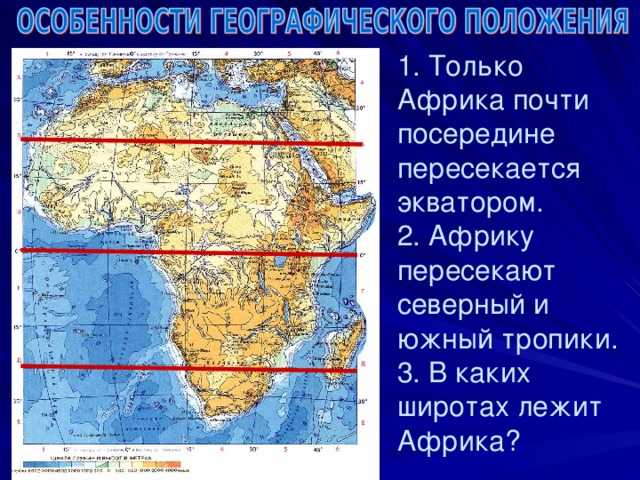 План характеристики физико географического положения страны африка