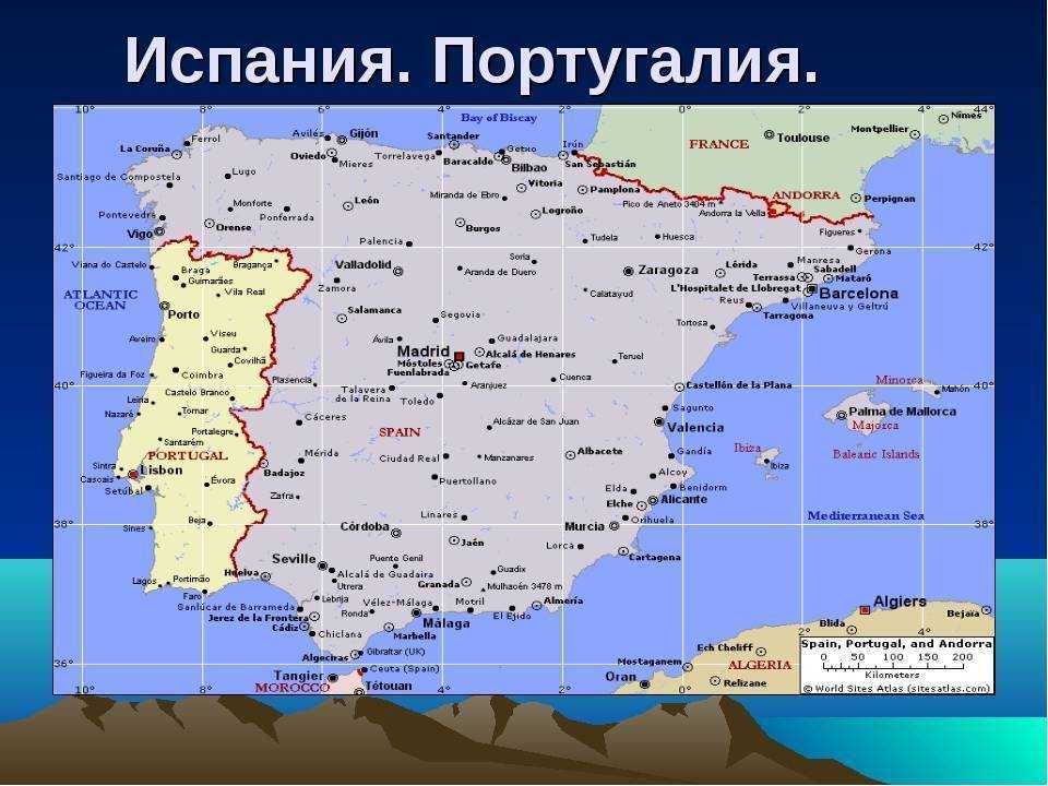 Все о географии испании