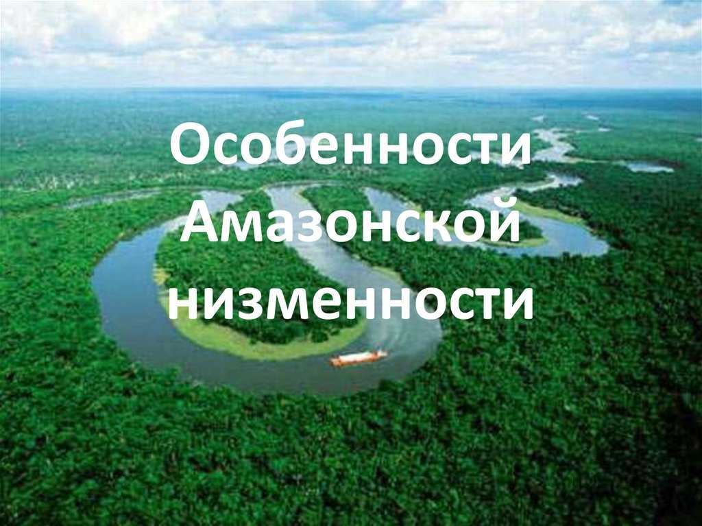 Физико-географические условия амазонской низменности