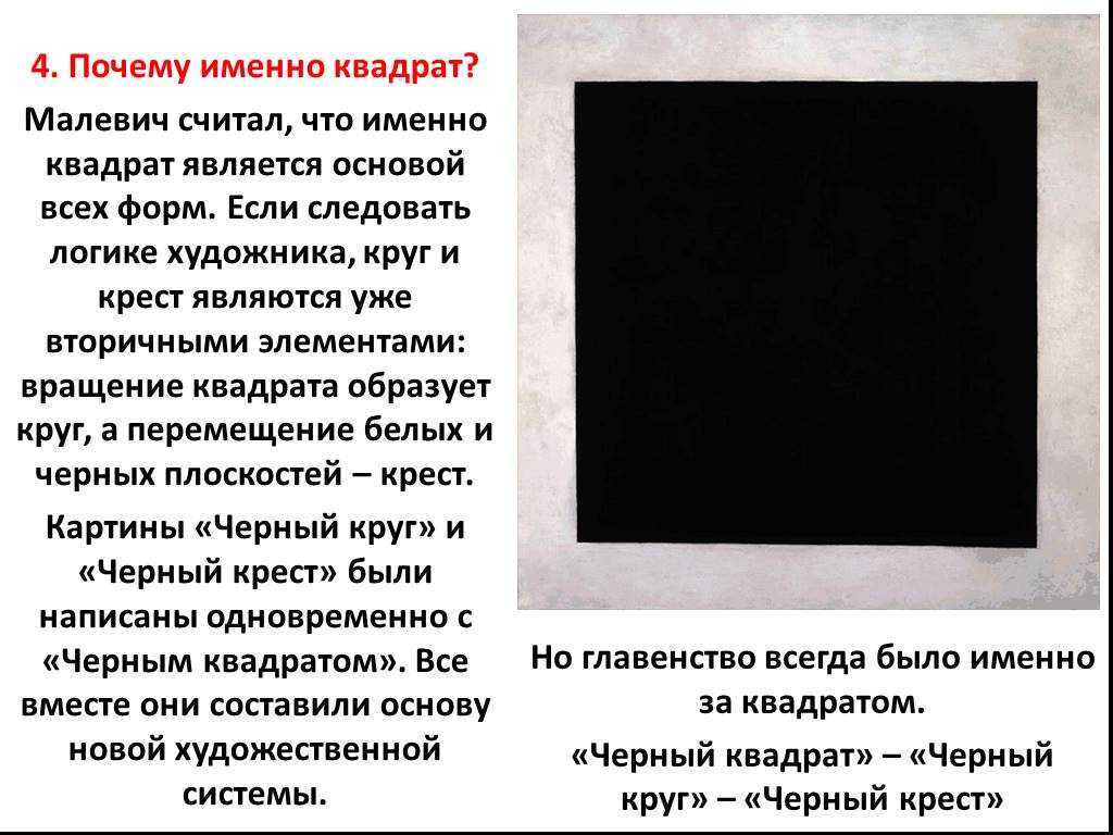 «чёрный квадрат» малевича — самая загадочная картина xx века