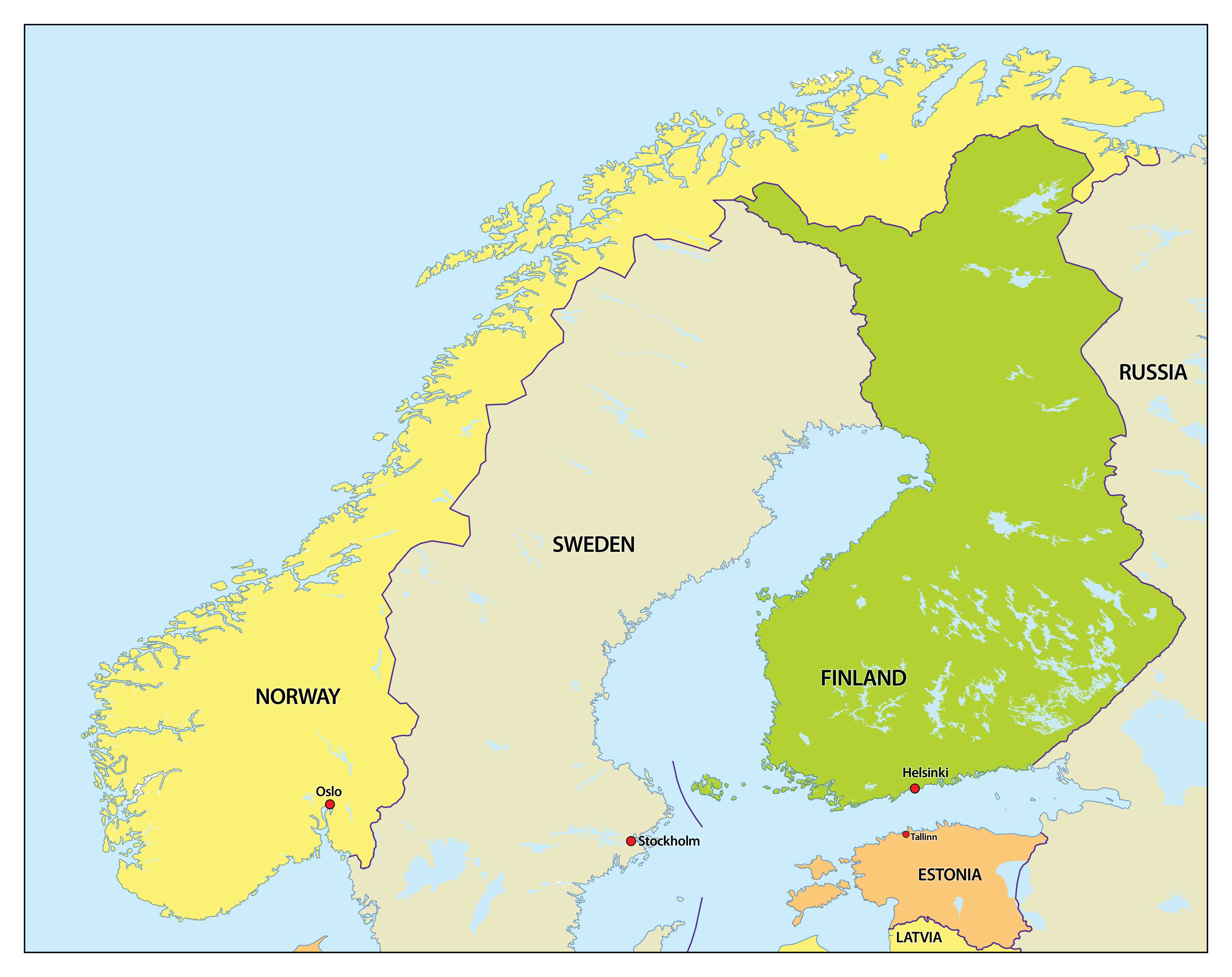 Скандинавский полуостров - scandinavian peninsula