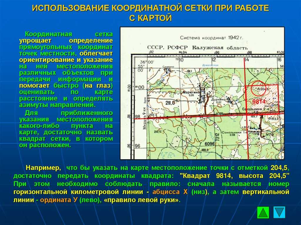 Что представляет собой километровая сетка в топографических карт? - ответы на вопросы