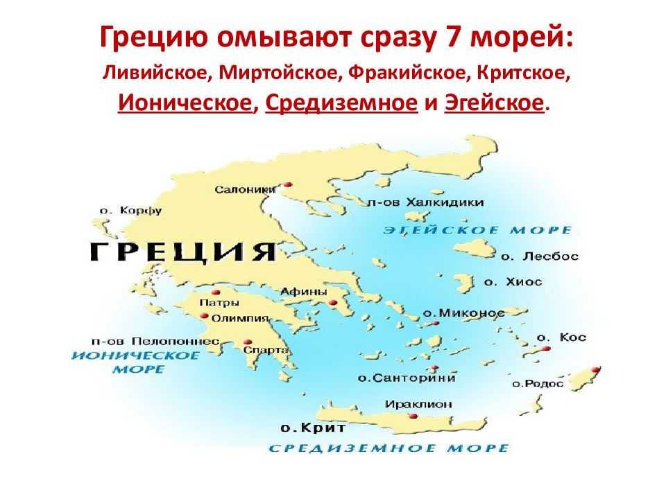 Природно-климатические условия древней греции