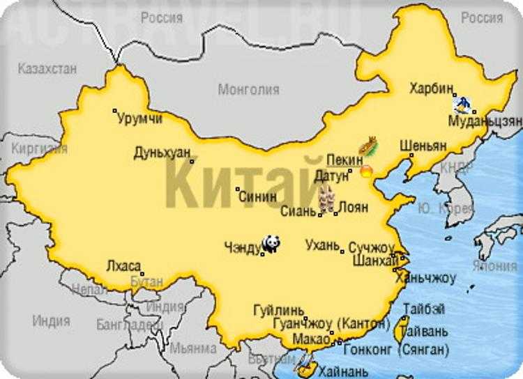 География китая : географическое положение, границы, рельеф,