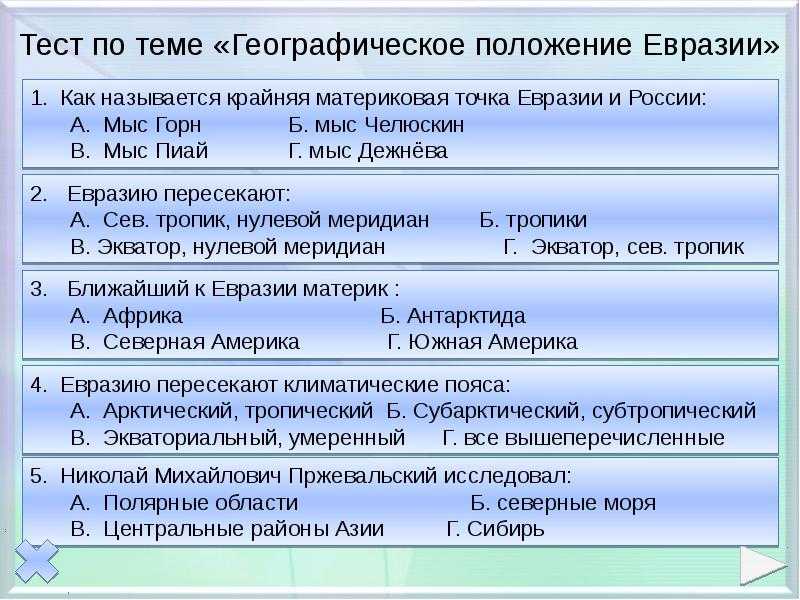 Доклад на тему евразия (описание, рельеф климат) сообщение