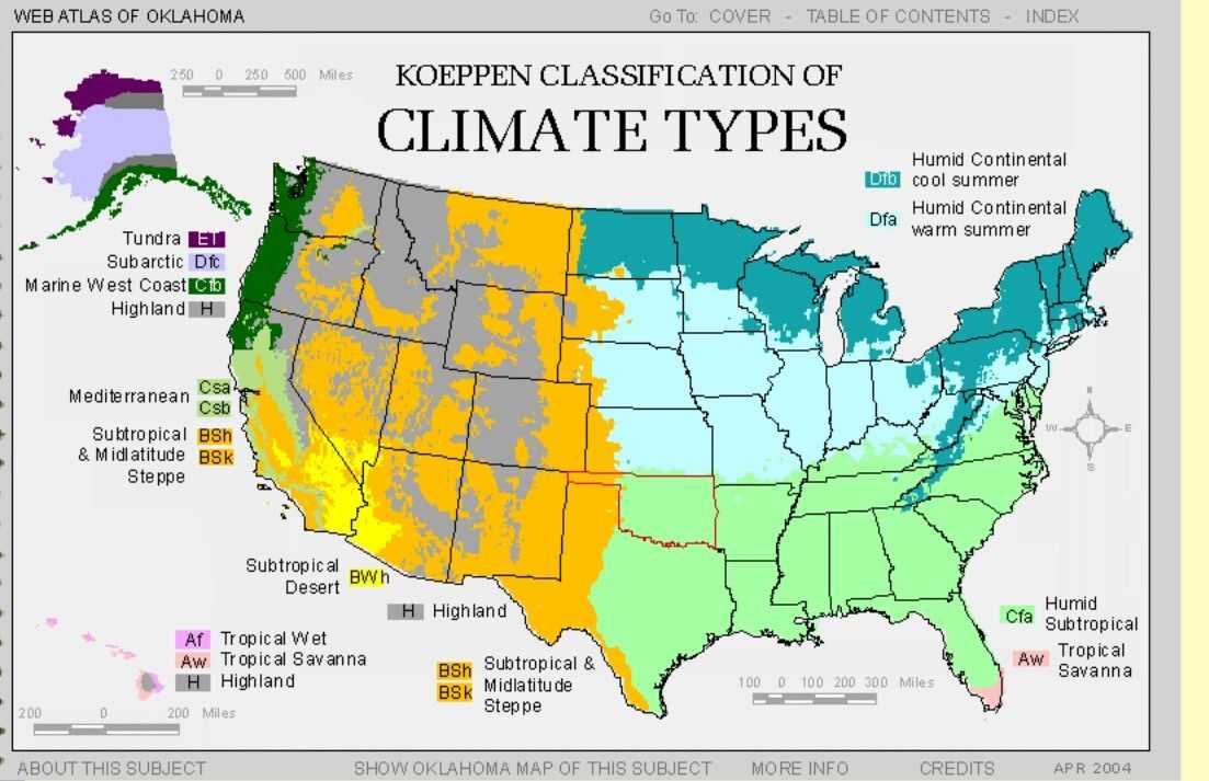 Среднегодовая температура в сша. Климатическая карта США. Климатические зоны США карта. Климатическая карта США со Штатами. Климатические пояса США по Штатам.
