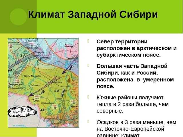 Особенности континентального климата Западной Сибири Климатические особенности Западной Сибири Западная Сибирь – это крупный физико-географический
