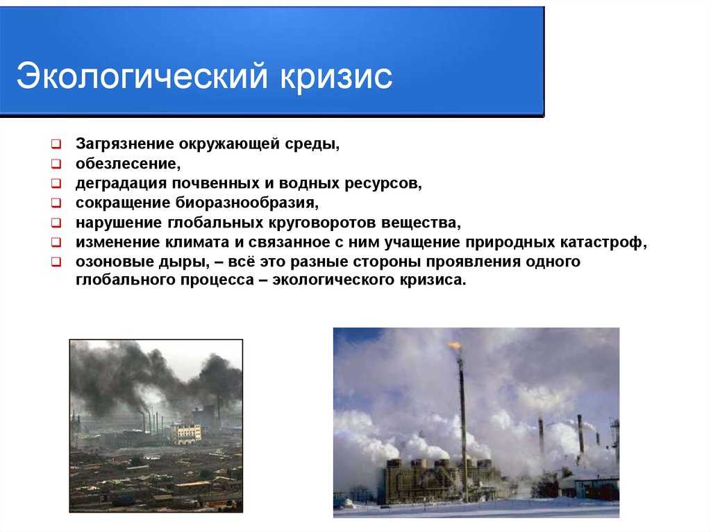 Воздействие человека на биосферу