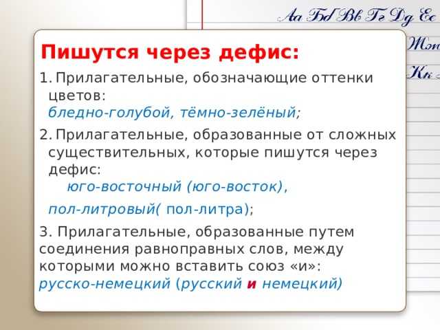 Через дефис пишутся сложные существительные обозначающие географические названия
