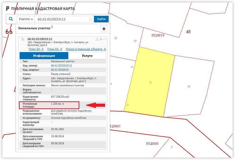 Публичная кадастровая карта