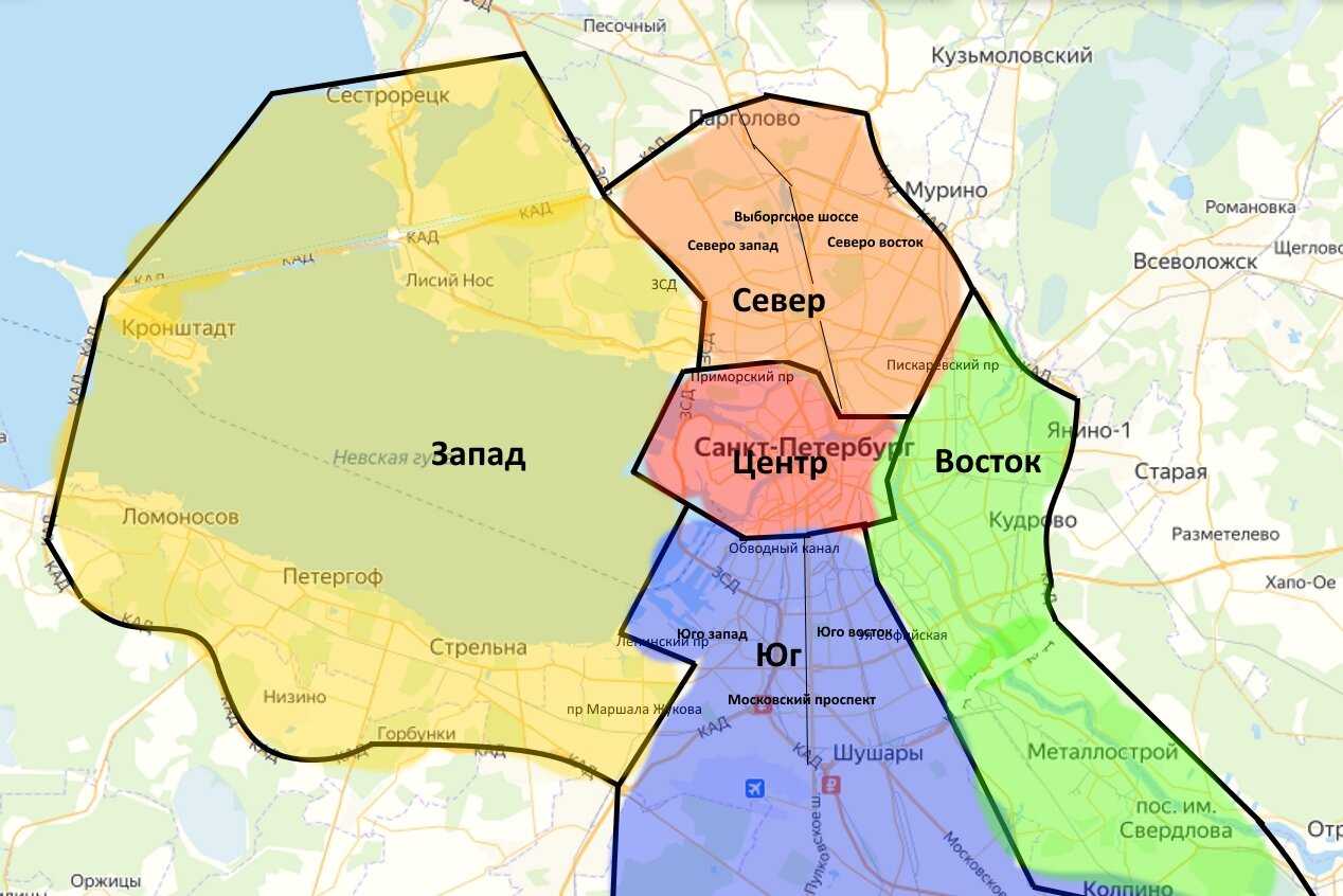 Расположение санкт-петербурга: географическое положение и координаты