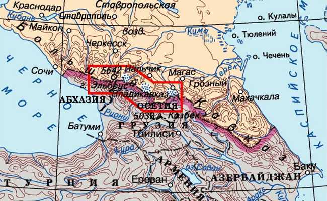 Эльбрус где находится, высота, описание, координаты
