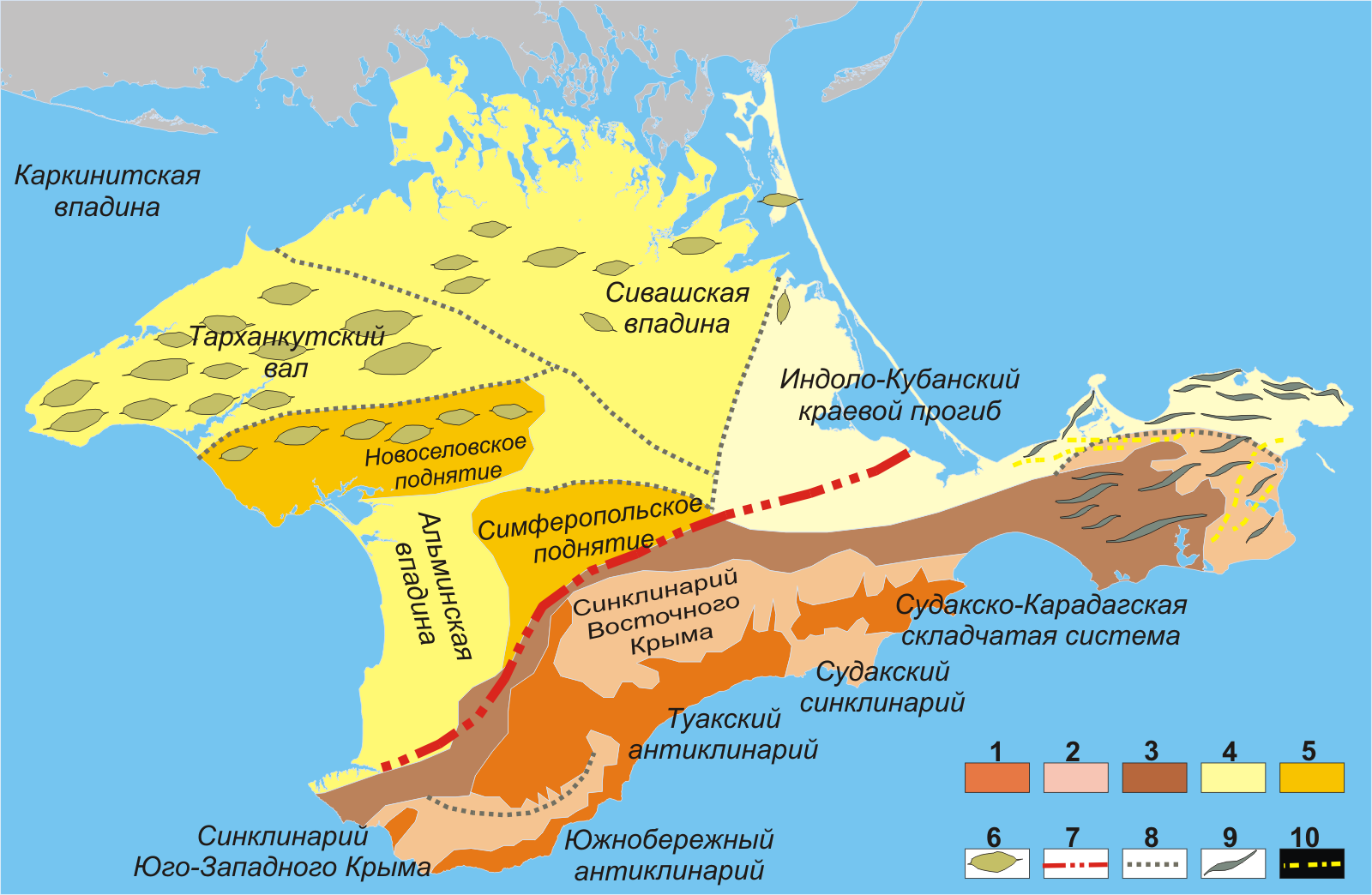 Геологическая карта керчь