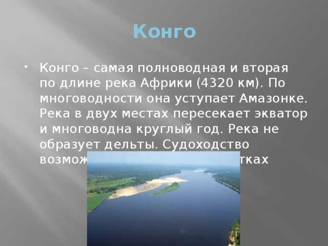 Река конго: обзор и характеристики, притоки, исток, устье
