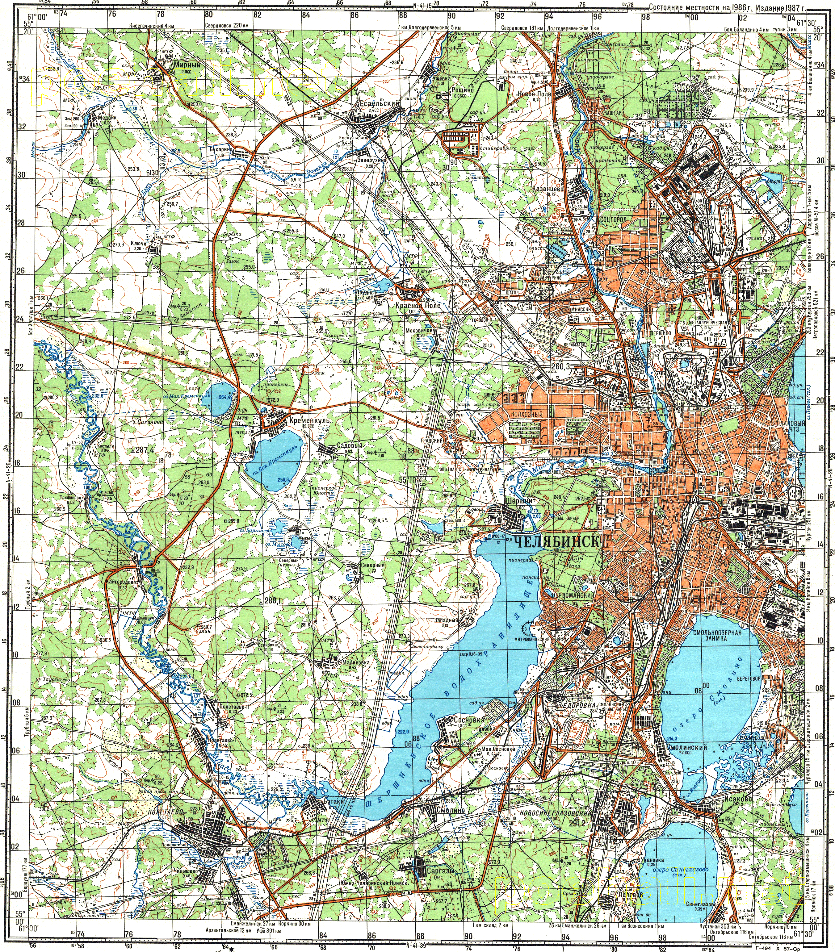Карты топографические ленинградской области
