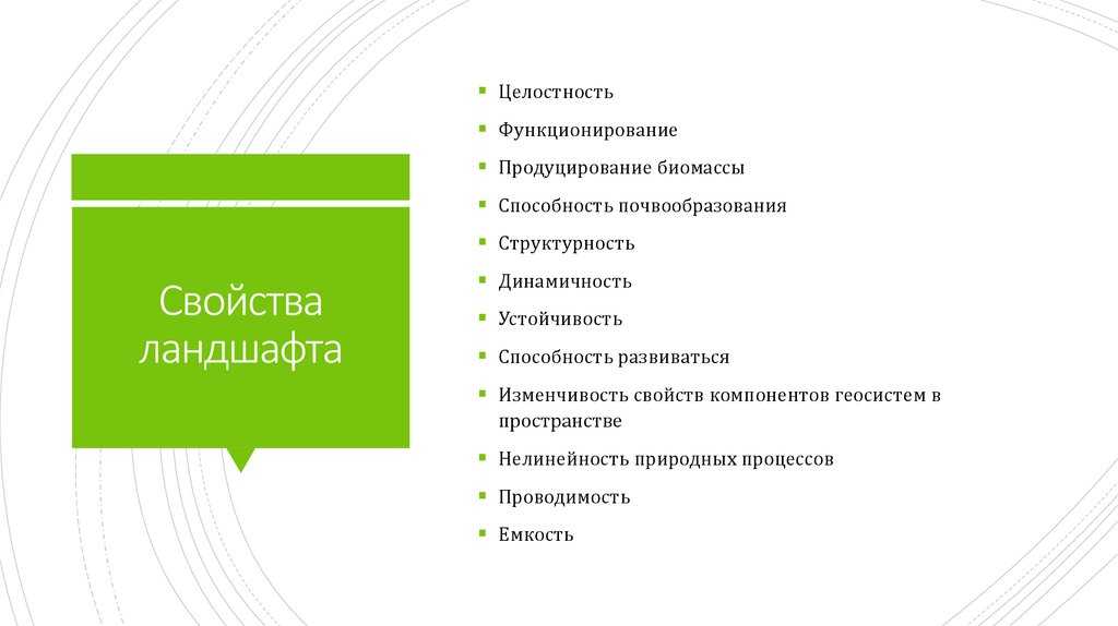 Компоненты ландшафта по солнцеву: виды и особенности