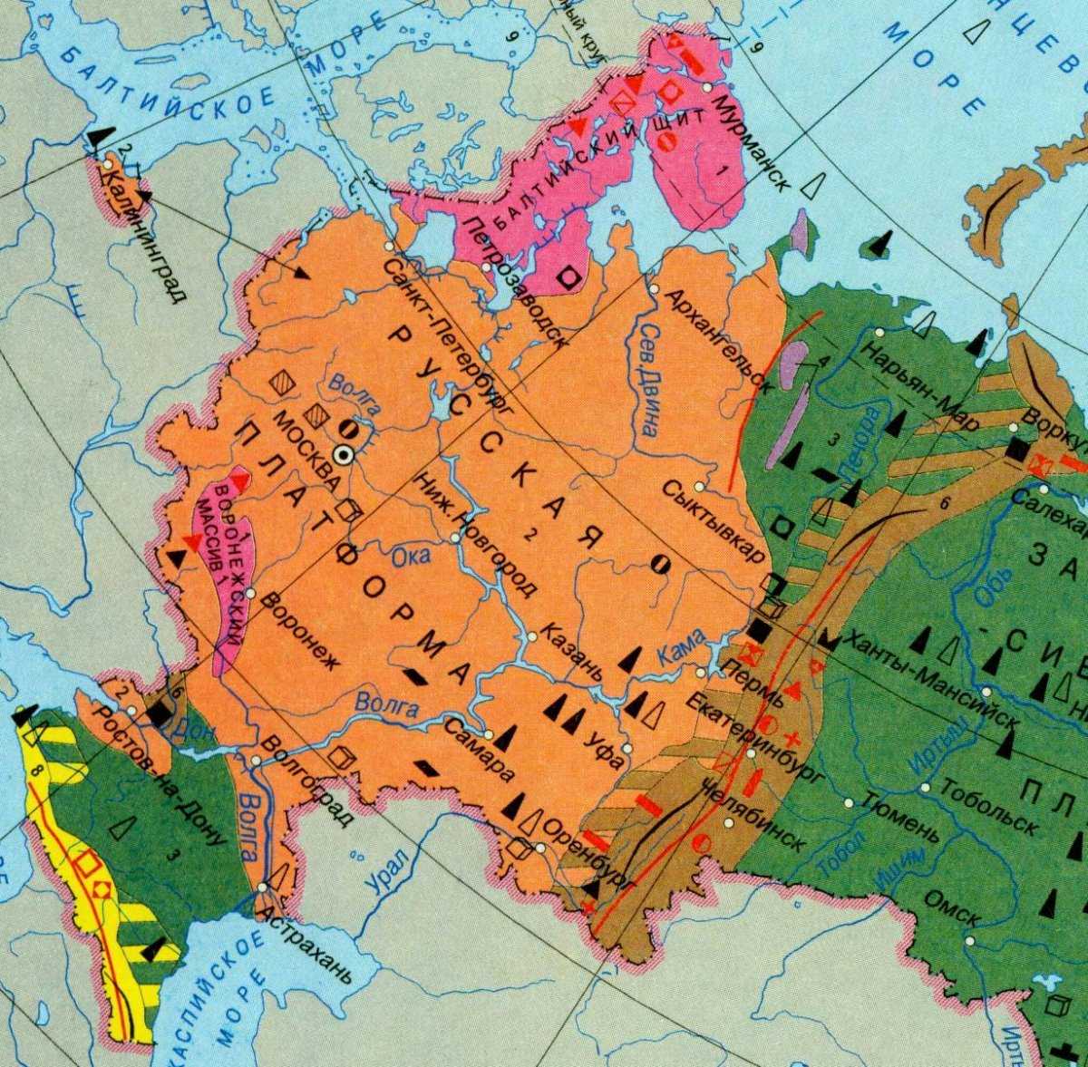 Восточно-европейская равнина - описание и особенности географического положения