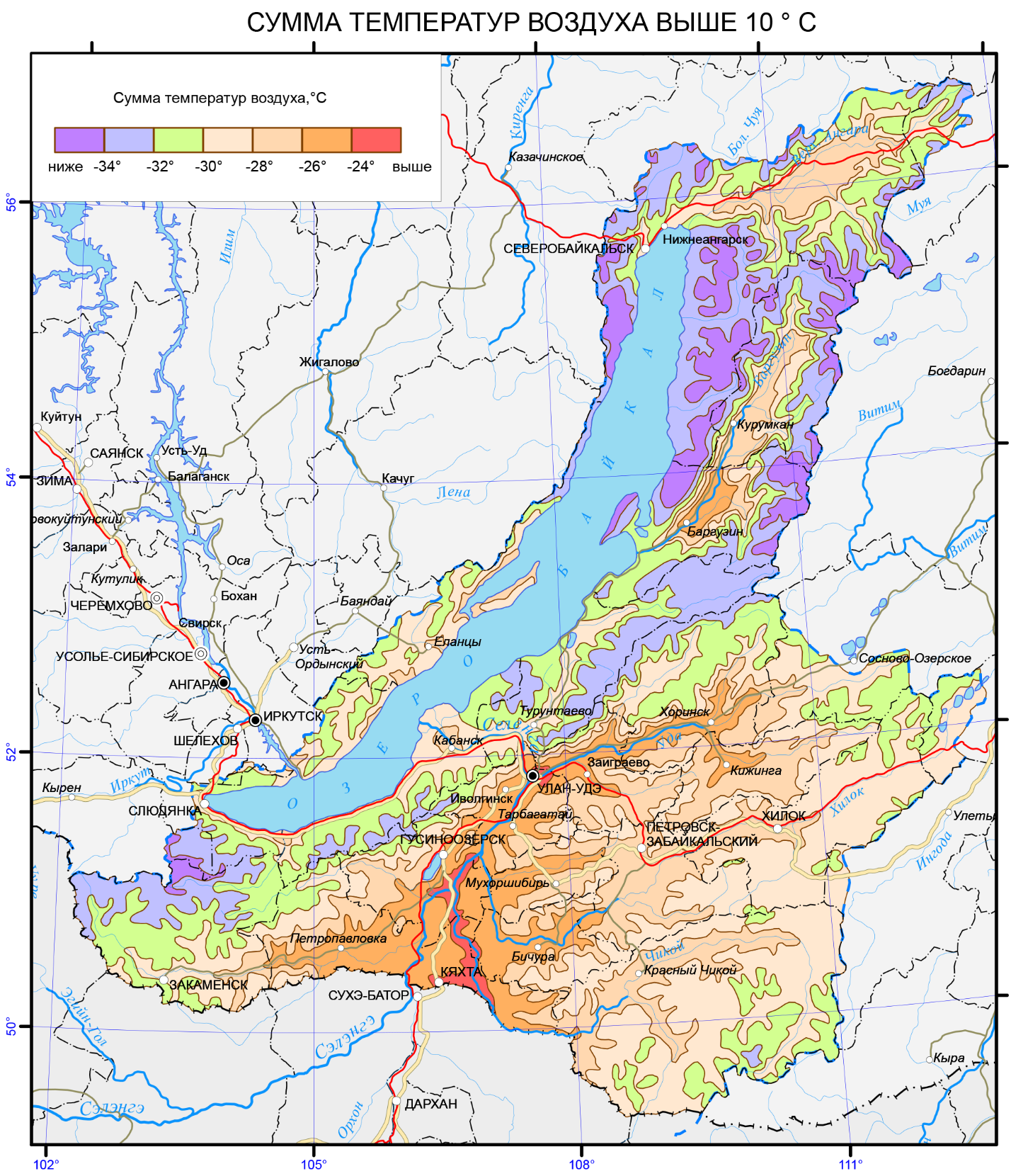 Климатическая карта Байкала карта. Климатическая карта озера Байкал. Климат Иркутска карта. Карта Бурятии и Забайкальского края.