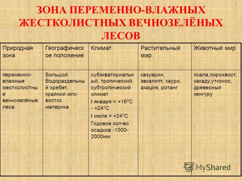 Переменно влажные леса температура. Таблица зоны средиземноморских вечнозеленых жестколистных лесов. Природные зоны Африки переменно влажные леса таблица. Климат жестколистных лесов таблица. Жестколиственные леса географическое положение.