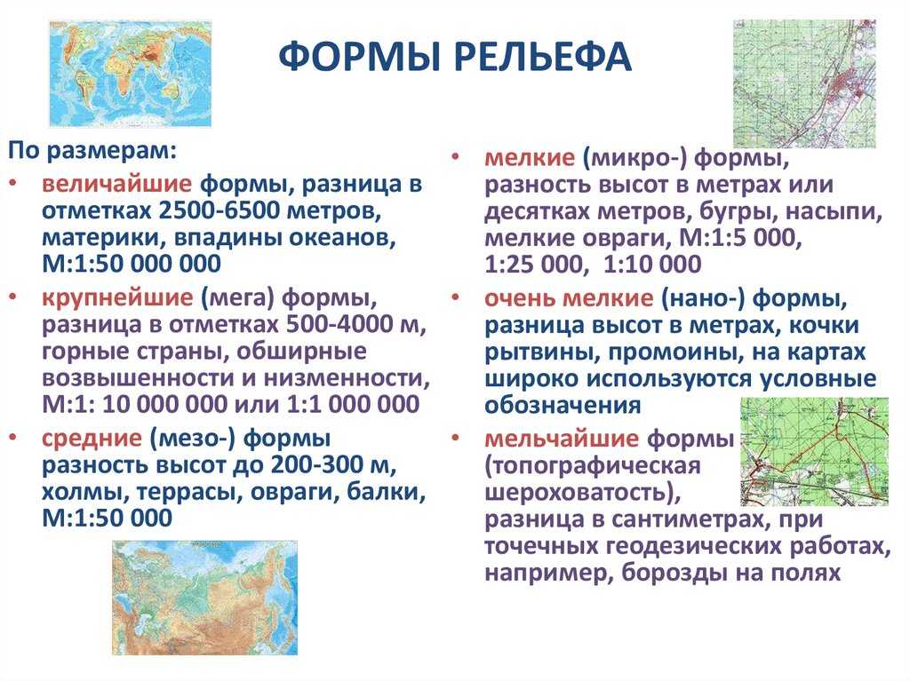 Урок 4: рельеф земли - 100urokov.ru