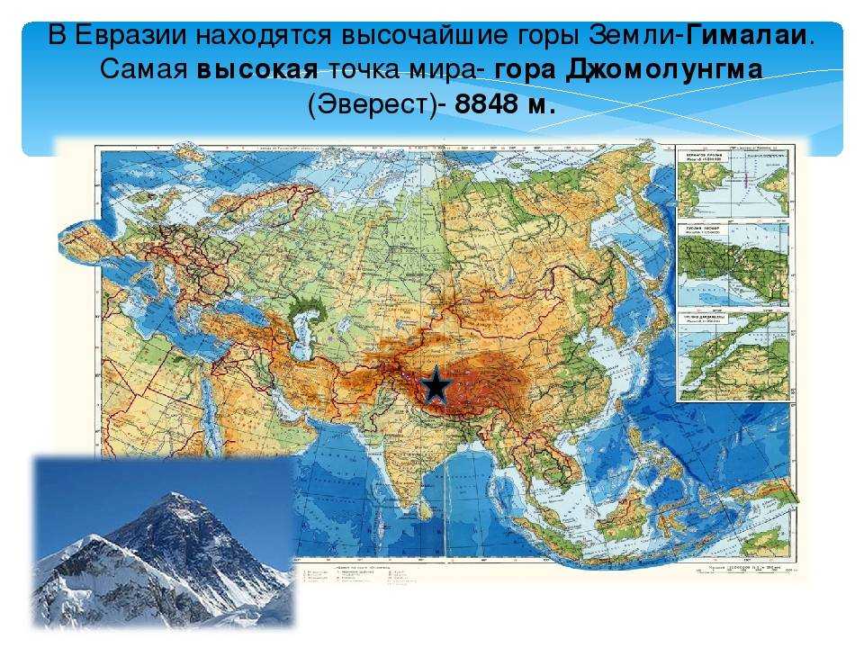Гималаи в евразии. Горы Гималаи на карте Евразии. Горы Гималаи в Евразии. Гималаи высочайшая Горная система Евразии.