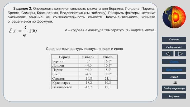 Континентальный климат