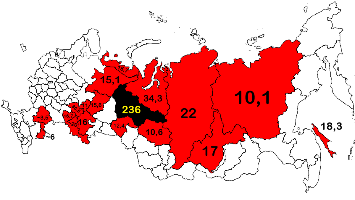 Главные районы добычи нефти в россии