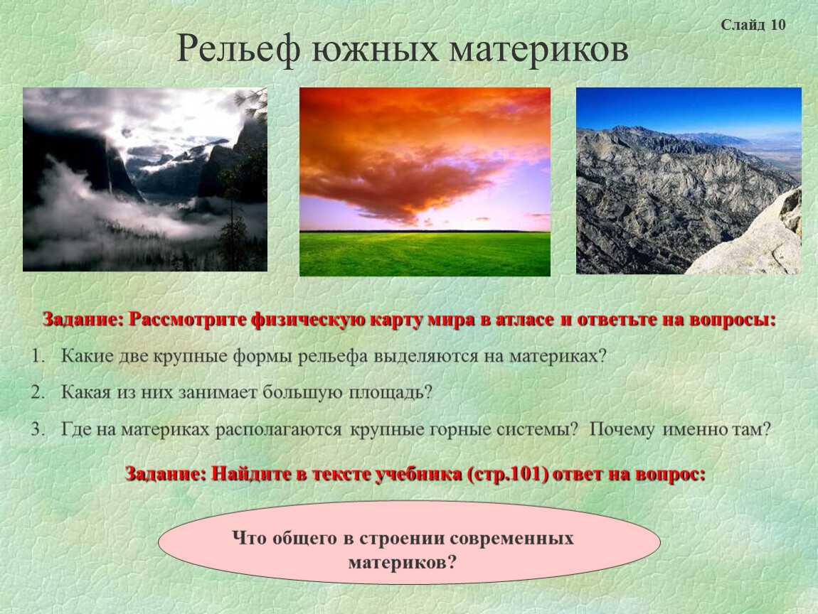 Что такое профиль рельефа южной америки По какому из отрезков, проведённых на карте вдоль трёх параллелей, пересекающих материк Южная Америка, построен